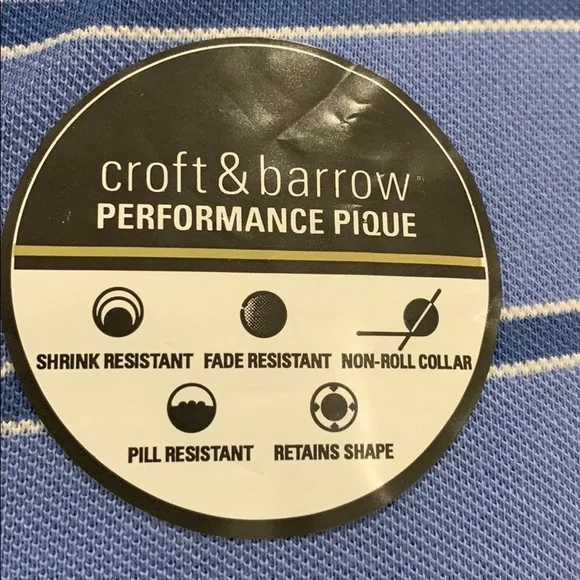 Croft and Barrow polo shirt – size medium - Picture 3 of 8